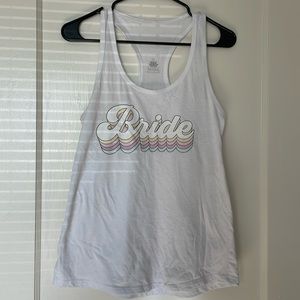 White Bride Racerback Tanktop